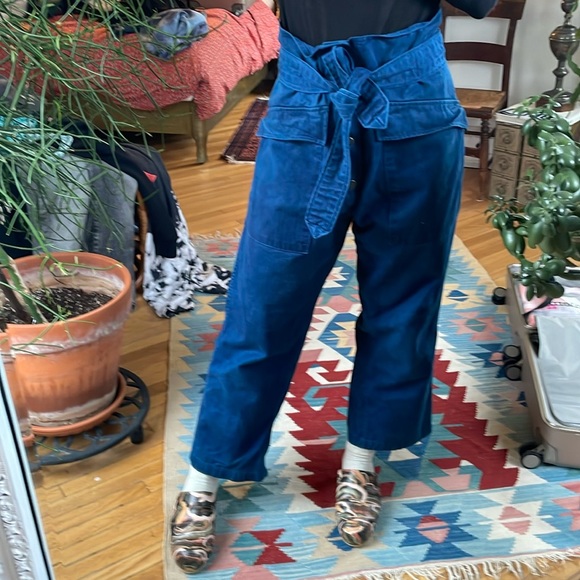 AS EVER Tanker tie pant in blue - Picture 1 of 6